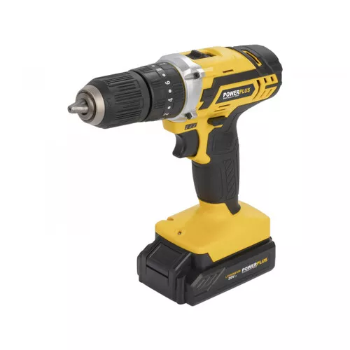 Aku příklepový šroubovák / vrtačka 20V LI-ION 2BAT  plus  53ks přísl. Powerplus POWX00840