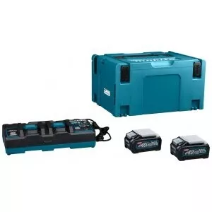 Makita 191U00-8 sada Li-ion XGT 40V 2xBL4040+DC40RB+Makpac=new1911D8-0