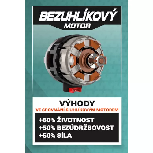 Aku rázový utahovák 1/2" 300Nm 20V (bez AKU) Powerplus POWPB10600