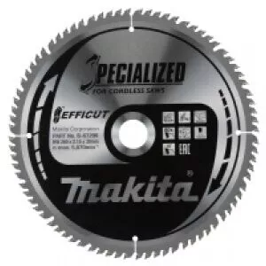 Makita B-67290 kotouč pilový dřevo Efficut 260x2.15x30mm 80Z = old B-67240=newE-29577