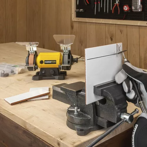 Dvoukotoučová bruska s flexibilní hřídelí 120W Powerplus POWX1280