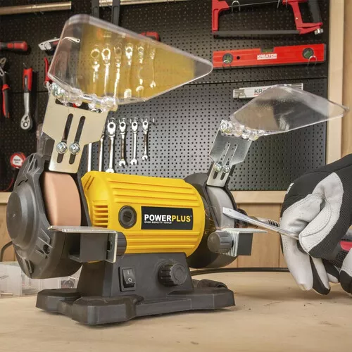 Dvoukotoučová bruska s flexibilní hřídelí 120W Powerplus POWX1280