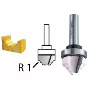Makita D-48262 Profilová fréza s ložiskem stopka 8 mm,22x13x54 mm STOP