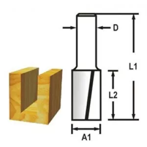 Makita D-47678 Drážkovací fréza 2 břit stopka 12 mm,22x32x73 mm=newD-67963