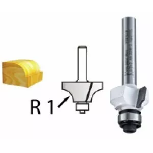 Makita D-48561 Zaoblovací fréza s ložiskem stopka 12 mm,50,8x25,4x75 mm R=19mm STOP
