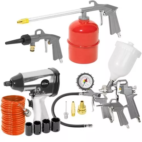 Kompresor 400/10/50 DG, 15dílná sada Güde 71170