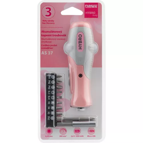 Akumulátorový hybridní šroubovák AS 37 NAREX