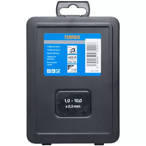 Narex 19-SET METAL HSS - Sada vrtáků do kovu HSS-R 