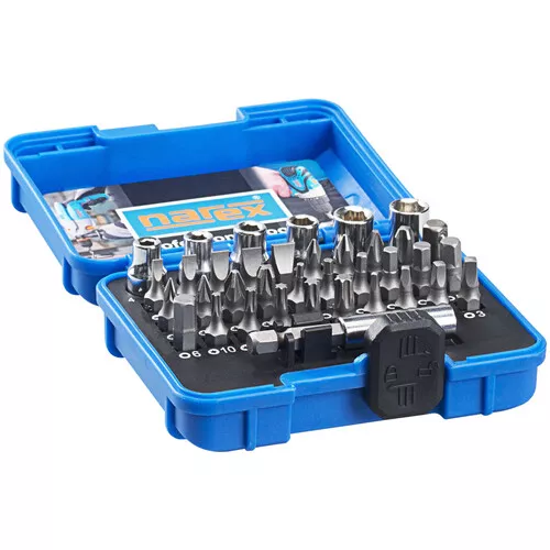 37dílná sada šroubovacích bitů a ořechů Industrial-CrV 37-Bit Box NAREX