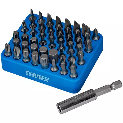 54dílná sada bitů s magnetickým organizérem 54-Bit Box M NAREX