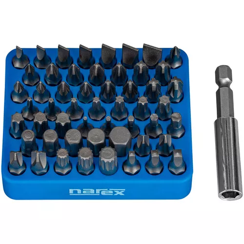 54dílná sada bitů s magnetickým organizérem 54-Bit Box M NAREX