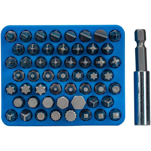 54dílná sada bitů s magnetickým organizérem 54-Bit Box M NAREX