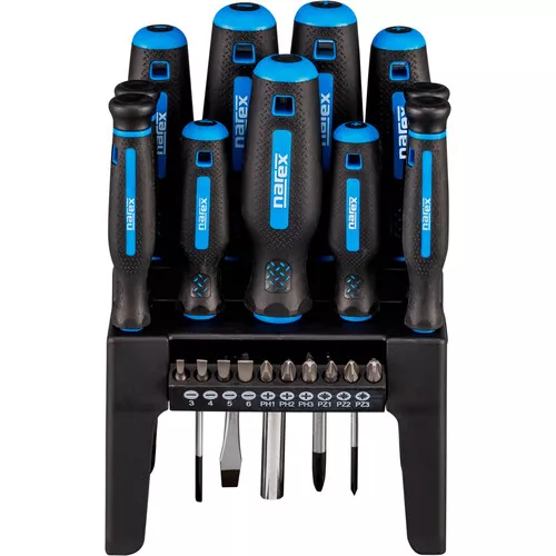 21dílná sada CrV ručních šroubováků, mikro-šroubováků a šroubovacích bitů 21-TOOL BOX NAREX