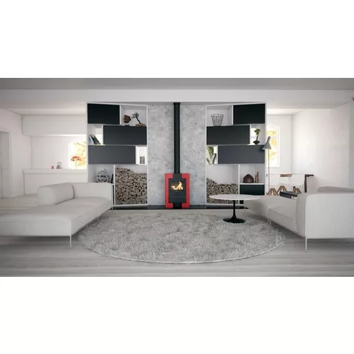 HS Flamingo ESPO II červená krbová kamna