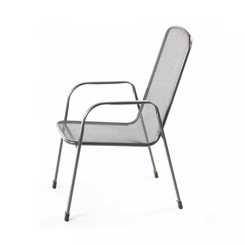 MWH Savoy Basic stohovatelná židle z tahokovu, tmavě šedá, 75 x 57 x 93 cm