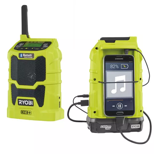 Ryobi R18R-0 aku rádio s bluetooth ONE+ (bez baterie a nabíječky)