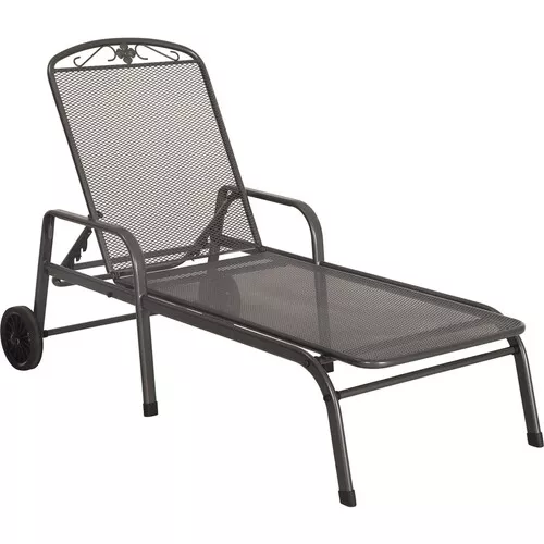 MWH Savoy lehátko z tahokovu, tmavě šedá 187 x 81,5 x 52 cm