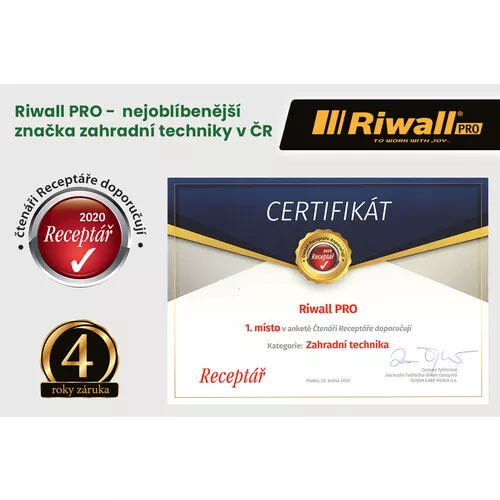 Riwall PRO RPST 5667 dvoustupňová sněhová fréza 6,5 HP