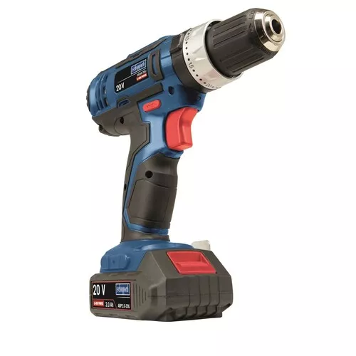 Scheppach CID30-20Li aku 20V dvourychlostní vrtací šroubovák s příklepem + 2x baterie 1,5 Ah + nabíječka + kufr