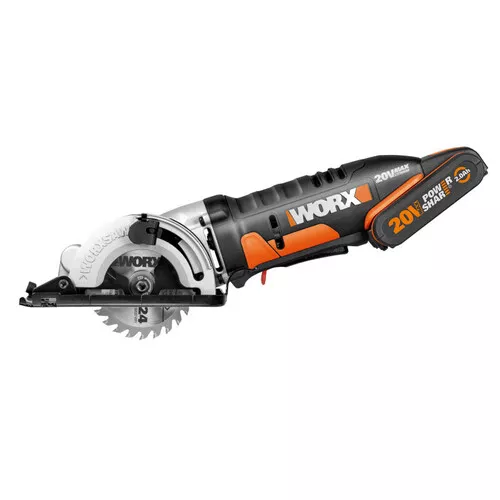Worx orange WX527 - Aku kompaktní ponorná pila 20V, 85mm, 1x2.0Ah - Powershare