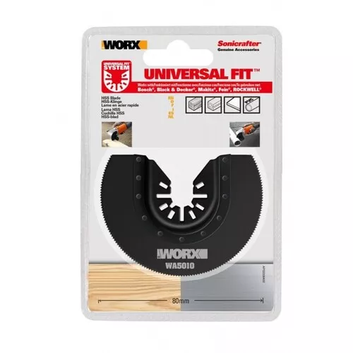 Worx power tools WA5010.3 - 80 mm HSS řezný kotouč sada (segment 3/4), 3 ks, sonicrafter