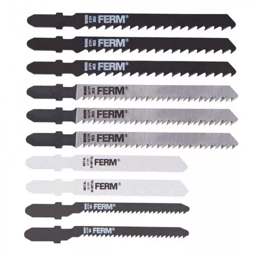 Ferm JSA1004 - Sada pilek do přímé pilky 10ks