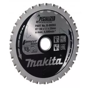 Makita B-69303 kotouč pilový ocel Efficut 136x1.1x20mm 30Z = old B-60303