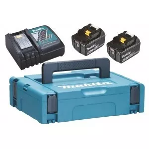 Makita 197624-2 sada Li-ion LXT 18V 2xBL1850B+DC18RC+Makpac