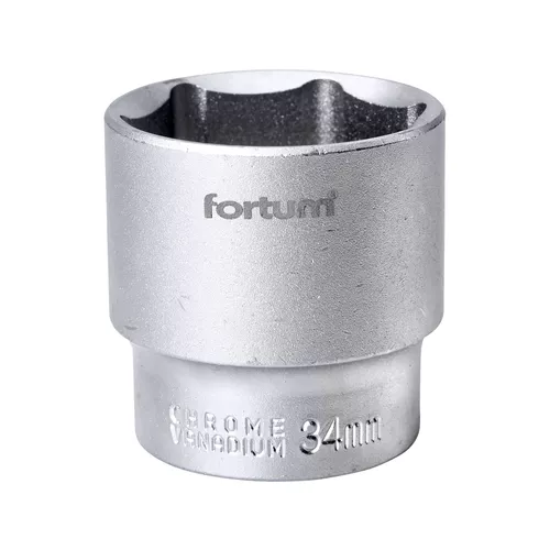 Hlavice nástrčná 1/2", 34mm, l 44mm FORTUM 4700434