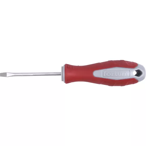 Šroubovák plochý, (-) 4x75mm, s2 FORTUM 4740104