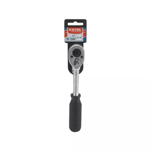 Ráčna, 45 zubů, 1/4", l 155mm, crv EXTOL PREMIUM 6531