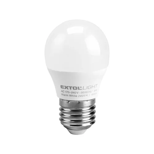 Žárovka led mini, 410lm, 5w, e27, teplá bílá EXTOL LIGHT 43006