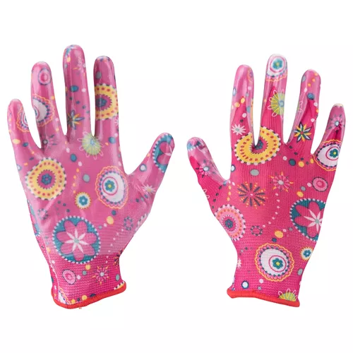 Rukavice zahradní nylonové polomáčené v nitrilu, velikost 7" EXTOL LADY 8856669