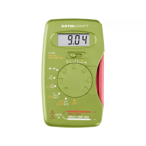 Multimetr digitální, kapesní EXTOL CRAFT 417400