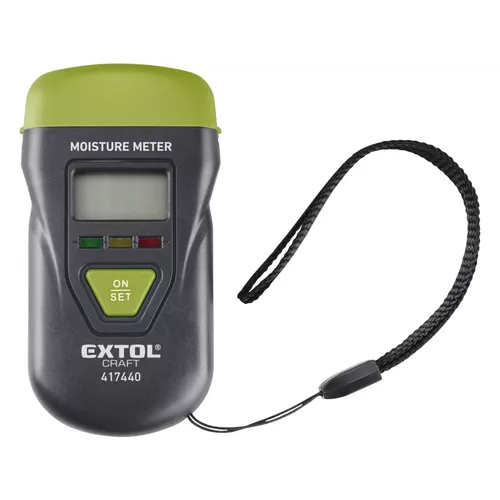 Vlhkoměr pro měření vlhkosti dřeva, omítky a podobných materiálů EXTOL CRAFT 417440