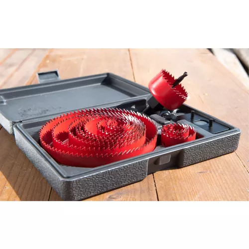 Vrtáky vykružovací korunkové, 13průměrů o 19-127mm EXTOL PREMIUM 8801605