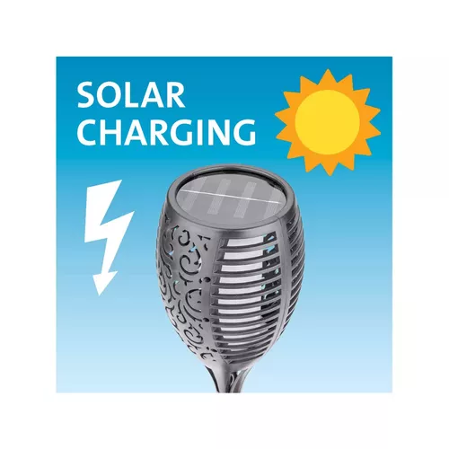 Pochodeň led s plamenem, 79cm, solární nabíjení, 35lm, 51 led EXTOL LIGHT 43132