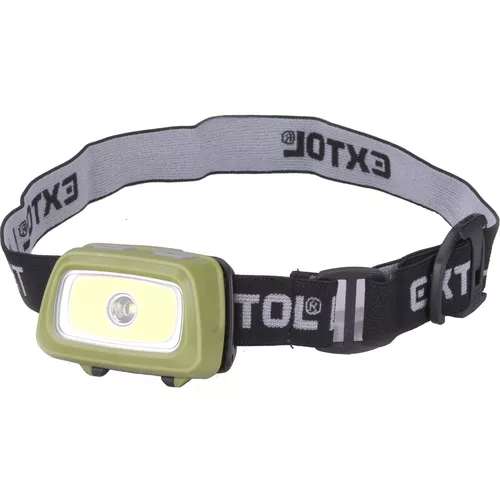 Čelovka 250lm+250lm, 250lm seoul led, 250lm cob led, červené/zelené světlo pro noční vidění EXTOL LIGHT 43108
