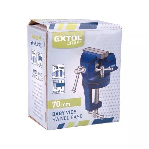 Pošk. obal svěrák na stůl otočný, 70mm EXTOL CRAFT 19217-R
