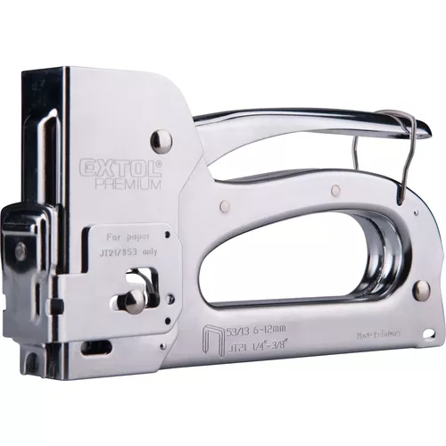 Pistole sponkovací 3funkční, 6-12mm, včetně 100ks spon EXTOL PREMIUM 8851105