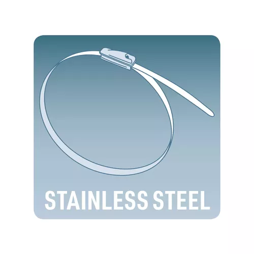 Pošk. obal pásky stahovací nerez, 450x7,9mm, 50ks EXTOL PREMIUM 8856282-R