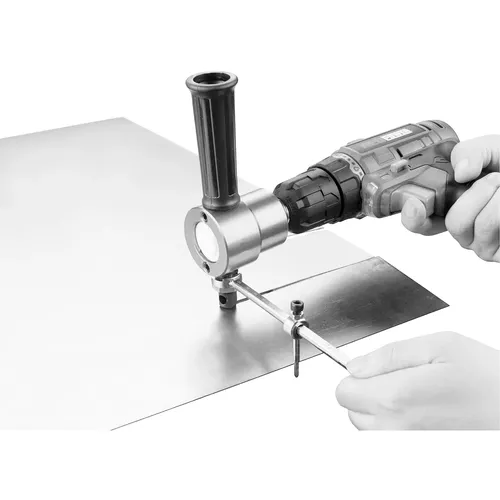 Kruhová vodící šablona pro nástavec na vrtačku k stříhání plechu EXTOL PREMIUM 8813651C