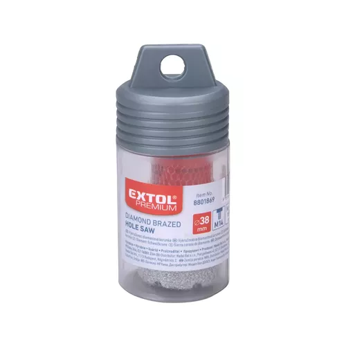 Korunka vykružovací diamantová, o 38mm, závit m14 EXTOL PREMIUM 8801869