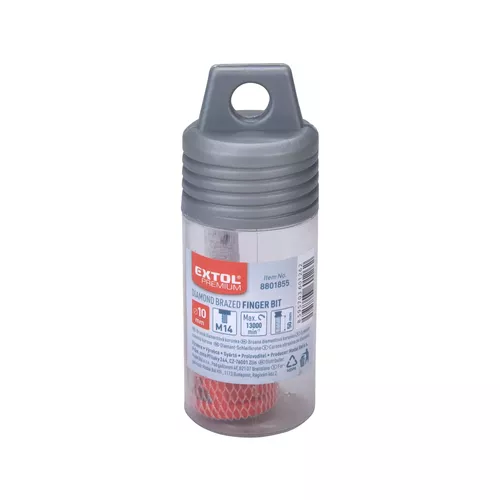 Korunka brusná diamantová, o 10mm, závit m14 EXTOL PREMIUM 8801855