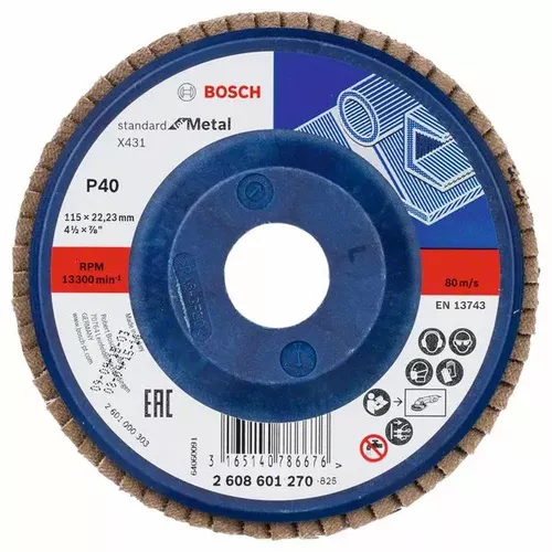 Lamelový brusný kotouč X431, Standard for Metal BOSCH 2608601270
