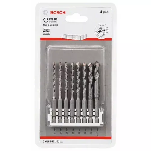 8dílná sada Hex-9 Ceramic 3–10 mm BOSCH 2608577142