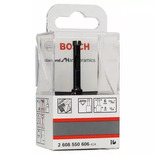 Diamantové vrtáky pro vrtání za mokra Diamond for Hard Ceramics BOSCH 2608550606