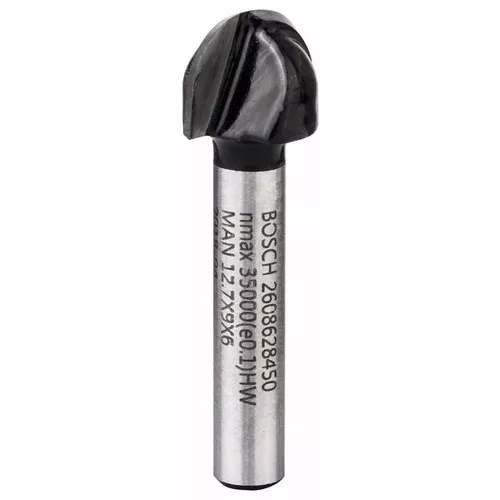 Žlábkovací fréza, 6 mm, R1 6,3 mm, D 12,7 mm, L 9,2 mm, G 40 mm  BOSCH 2608628450