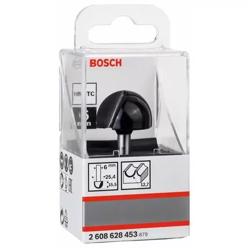 Žlábkovací fréza, 6 mm, R1 12,7 mm, D 25,4 mm, L 15,6 mm, G 49 mm  BOSCH 2608628453