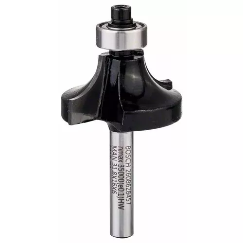 Zaoblovací fréza, 6 mm, R1 9,5 mm, D 31,8 mm, L 16,2 mm, G 57 mm  BOSCH 2608628457